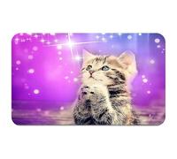 Silent Monsters Tapis de Souris S 24 x 20 cm, Petit Mouse Pad, Motif Chat, Tapis de Souris en Tissu, antidérapant, Silencieux, Le Jeu vidéo, Bureau, Home Office, Lavable, Enroulable, découpé au Laser
