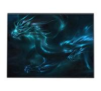 Silent Monsters Tapis de Souris S 24 x 20 cm, Petit Mouse Pad, Motif Dragon, Tapis de Souris en Tissu, antidérapant, Silencieux, Le Jeu vidéo, Bureau, Home Office, Lavable, Enroulable, Cousu