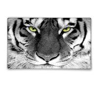 Silent Monsters Tapis de Souris S 24 x 20 cm, Petit Mouse Pad, Motif Tigre, Tapis de Souris en Tissu, antidérapant, Silencieux, Le Jeu vidéo, Bureau, Home Office, Lavable, Enroulable, Cousu