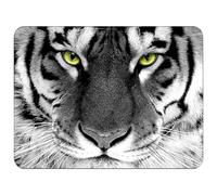 Silent Monsters Tapis de Souris S 24 x 20 cm, Petit Mouse Pad, Tigre, Tapis de Souris en Tissu, antidérapant, Silencieux, Le Jeu vidéo, Bureau, Home Office, Lavable, Enroulable, découpé au Laser