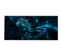 Silent Monsters Tapis de Souris XXL 90 x 40 cm, Mouse Pad Grand, Motif Dragon, Tapis de Souris en Tissu, antidérapant, Silencieux, Le Jeu vidéo, Bureau, Home Office, Lavable, Enroulable, Cousu