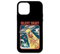 Silent Night Christmas UFO Sarcastic Retro Funny Adult Humor Coque pour iPhone 12 Mini