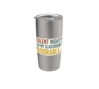 Silent Night? In Classroom Night Adorable Teacher Humour Life Gobelet isotherme en acier inoxydable double paroi