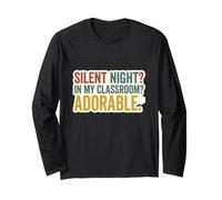Silent Night? in Classroom Night Adorable Teacher Humour Life Manche Longue