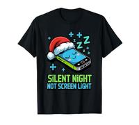 Silent Night No Screen Light Funny Christmas Kawaii Kawaii T-Shirt