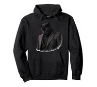 Silent Panther Elegant Night Présence Sweat à Capuche