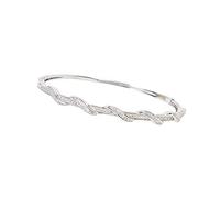 Silent Passion - Bracelet jonc strass Argent 925 - Bijoux avec Boîte à bijoux