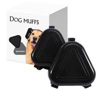 Silent Paws pour chiens, protège l'ouïe et l'âme, s'adapte en douceur aux oreilles, léger et à peine perceptible, confortable, même en cas de port prolongé, pour toutes les races de chien (noir)