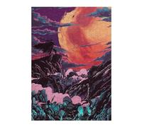 Silent Planet A Lone Warrior's Journey Puzzle en Bois, 300 pièces | Cadeau puzzle: moment puzzle seul ou à plusieurs le w nd.