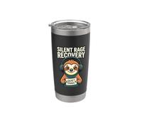 Silent Rage Recovery Quiet Panic Awarene Paresseux Santé mentale Gobelet isotherme en acier inoxydable double paroi