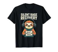Silent Rage Recovery Quiet Panic Awarene Paresseux Santé mentale T-Shirt
