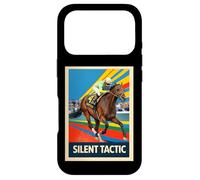 Silent Tactic Cheval, Course de Chevaux, Santa Anita, Del Mar Coque pour iPhone 17 Pro