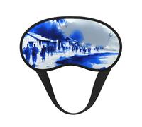 Silent Town Masque de sommeil occultant doux et respirant pour voyage, yoga, méditation, camping