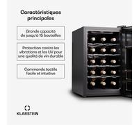 Silent Vino 15 Uno cave à vin 39 L / 15 Bt 5-18 °C Tactile E