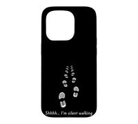 Silent Walking Shhh ne me dérange Pas, Je Marche silencieusement Coque pour iPhone 15 Pro