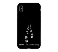 Silent Walking Shhh ne me dérange Pas, Je Marche silencieusement Coque pour iPhone XS Max
