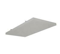 SILENT4® Absorbeur acoustique mur & plafond 120x60x5cm, montage par vis, acoustique améliorée prouvée par panneau acoustique avec revêtement en gris clair
