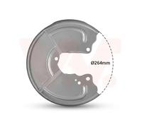 VAN WEZEL 1754374 Flasque de frein