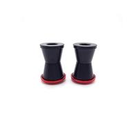 Silentblocs De Fixation Guidon - Douilles Amortisseuses pour Pontets Colonne Direction pour Motos Yam&AHA, pour K&AWAS&AKI, pour SU&ZUKI(Black)