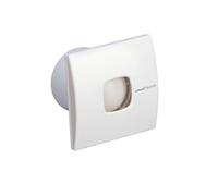 SILENTIS 12 - Extracteur d'air Salle de bain - Série Standard - Fixation sans vis et nettoyage facile - Classe énergétique B - Extracteur de salle de bain silencieux - 17 cm de large - Cata 01080000, Blanc
