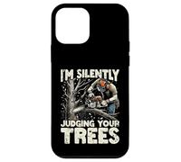 Silently Judging Your Trees Funny Arborist Gift for Men Coque pour iPhone 12 Mini