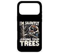 Silently Judging Your Trees Funny Arborist Gift for Men Coque pour iPhone 17 Pro Max