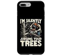 Silently Judging Your Trees Funny Arborist Gift for Men Coque pour iPhone 7 Plus/8 Plus