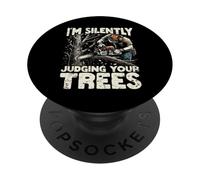 Silently Judging Your Trees Funny Arborist Gift for Men PopSockets PopGrip Adhésif