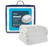 Silentnight Airflow 1000 Surmatelas pour lit Double - Surmatelas Extra épais avec Rembourrage de 10 cm d'épaisseur, côtés en Maille pour Augmenter la Circulation de l'air et Sangles élastiques -