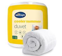 Silentnight Cooler Summer Duvet Couette d'été 4,5 tog, Microfibre, Blanc, Double