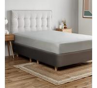 Silentnight Couette en Coton Riche Drap-Housse, Argent, King