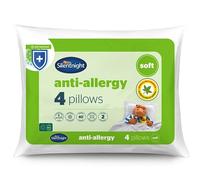 Silentnight Lot de 4 oreillers Doux hypoallergéniques avec Fibres rebondissantes, idéal pour Les Personnes Dormant sur Le Devant et sur Le Ventre, hypoallergéniques et lavables en Machine