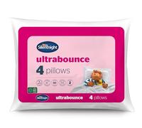 Silentnight Lot de 4 oreillers « Ultrabounce », Blanc, Microfibre, Blanc, Lot de 4