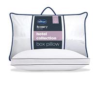 Silentnight Oreiller de soutien de luxe Collection hôtelière - Oreiller de qualité hôtelière pour dormir sur le dos et le côté avec motif de mur pour un soutien supplémentaire de la tête, du cou et