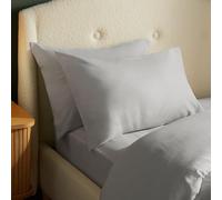 Silentnight Paire de taies d'oreiller en Coton brossé Doux au Toucher velouté 100% Coton - Sensation de Chaleur Confortable pour Les Nuits Froides - Taies d'oreiller Respirantes, légèrement brossées,