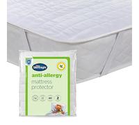 Silentnight Protège-matelas anti-allergique - Surmatelas surmatelas avec jupe ajustée protégeant contre les bactéries et les acariens - Confortable et lavable en machine - Super King Size
