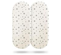 Silentnight Safe Nights Draps ajustés pour lit de bébé couleur crème