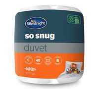 Silentnight So Snug 534222GE Couette d'hiver Chaude et Confortable pour très Grand lit 15 tog hypoallergénique et Lavable en Machine, Blanc, très Grand lit