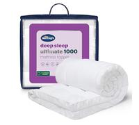 Silentnight Deep Sleep Ultimate 10cm Mattress Topper Surmatelas, Microfibre, Blanc, Simple
