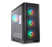Silentware Air 1000 Black Boîtier PC Midi Tower, Maille métallique, fenêtre latérale en Verre trempé, 4 Ventilateurs 120mm A-RGB préinstallés, radiateurs 360mm, Carte mère E-ATX/ATX/mATX/ITX, USB