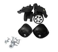 SilentWheels Lot de 2 roulettes de rechange pour valise à double rangée 360 degrés avec vis, un