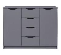 Silenzia buffet 2 portes, 4 tiroirs gris. Gris G