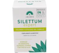 Silettum Expert Anti-Chute Boîte de 60 Comprimés | Freine la chute de cheveux | Pour les cheveux clairsemés et sans volume | Laboratoire Jaldes