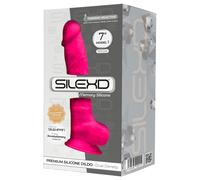 Gode avec Testicules SilexD 17,5 cm Model 1 - Couleur : Fuchsia