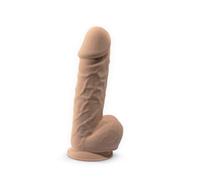 SILEXD - Gode ventouse Modèle 4 - Double densité 22 cm - Beige