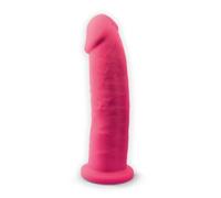 SILEXD Gode ventouse Modèle 2 Réaliste double densité 22,9 cm Rose