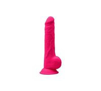Gode avec Testicules SilexD 24 cm Model 3 - Couleur : Fuchsia