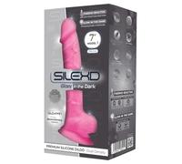 Gode ventouse phospho 17,8 cm Model 1 rose