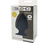 SILEXD Plug anal 11 cm Taille M – Silicone modelable – Noir