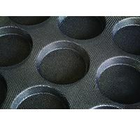 Silform petits pains buns professionnels 600 x 400 mm, à 15 Empreintes Ø 102 x H 20 mm